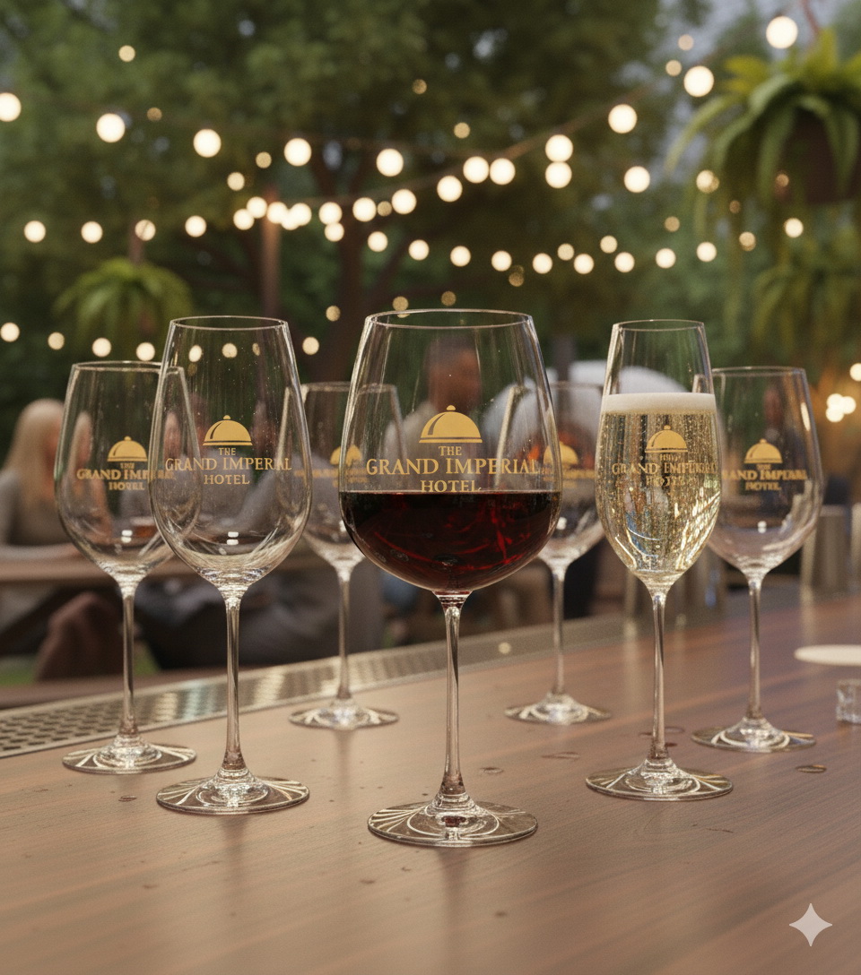 Kieliszki z logo dla gastronomii: Personalizacja i budowanie marki